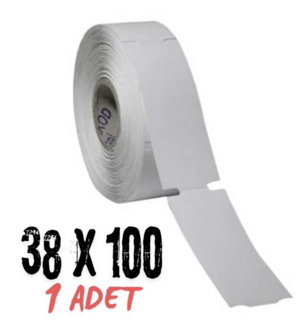 Raf Etiketi 1 Adet 38 x 100 350 Sarım