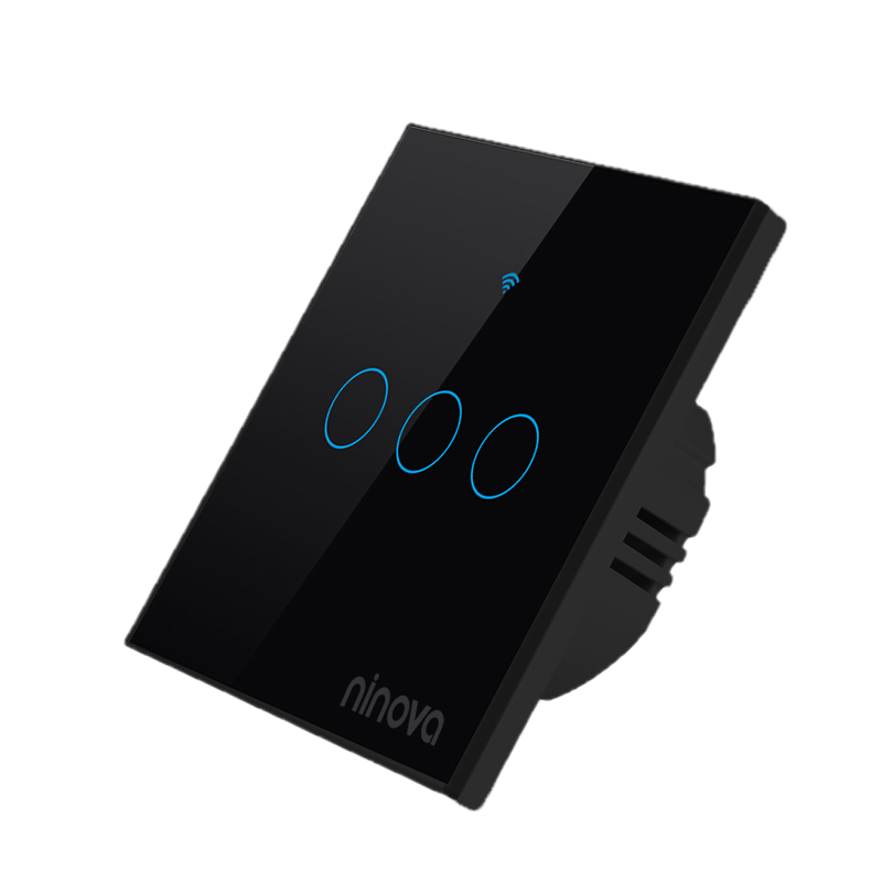 3 LÜANAHTAR Ninova Aydınlatma Anahtarı 3'lü(Siyah/Beyaz/Gold/Silver) - Görsel 1