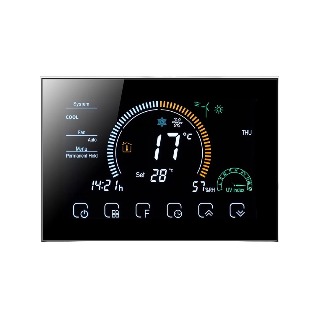 TERMOSTAT SİYAH Ninova Zigbee Akıllı Termostat Siyah - Görsel 1