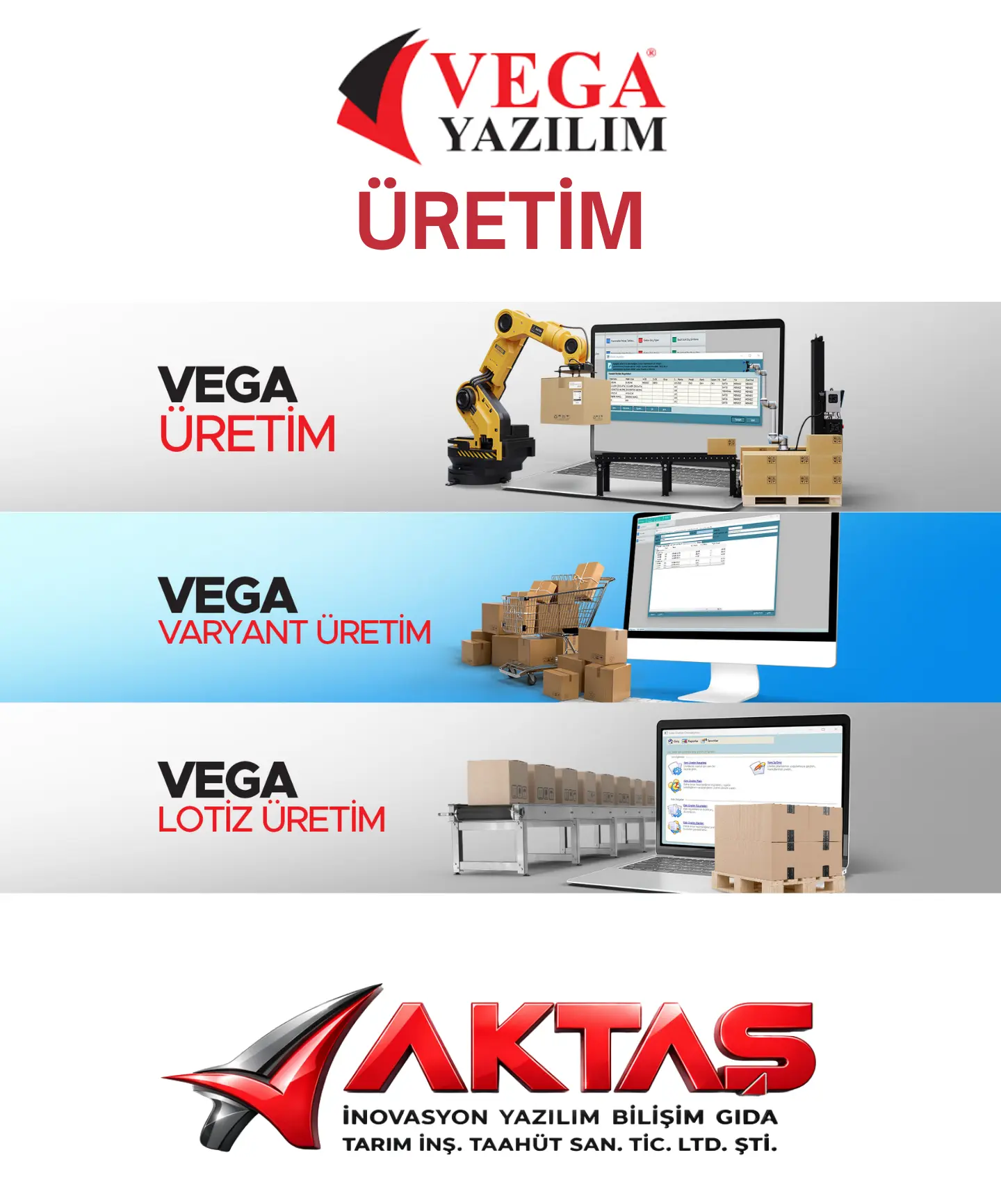 Vega Üretim Yönetimi, Reçete ve Planlama Sistemi